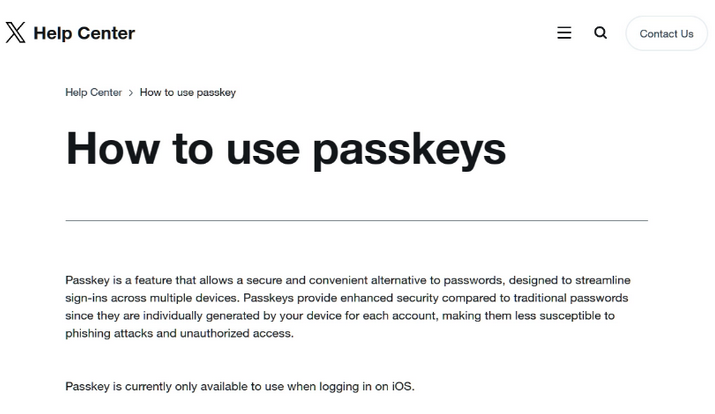 莒县苹果维修店铺分享iOS用户如何通过通行密钥(Passkey)登录 