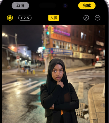 莒县苹果15服务店分享如何在iPhone15系列机型拍摄照片中添加人像效果 